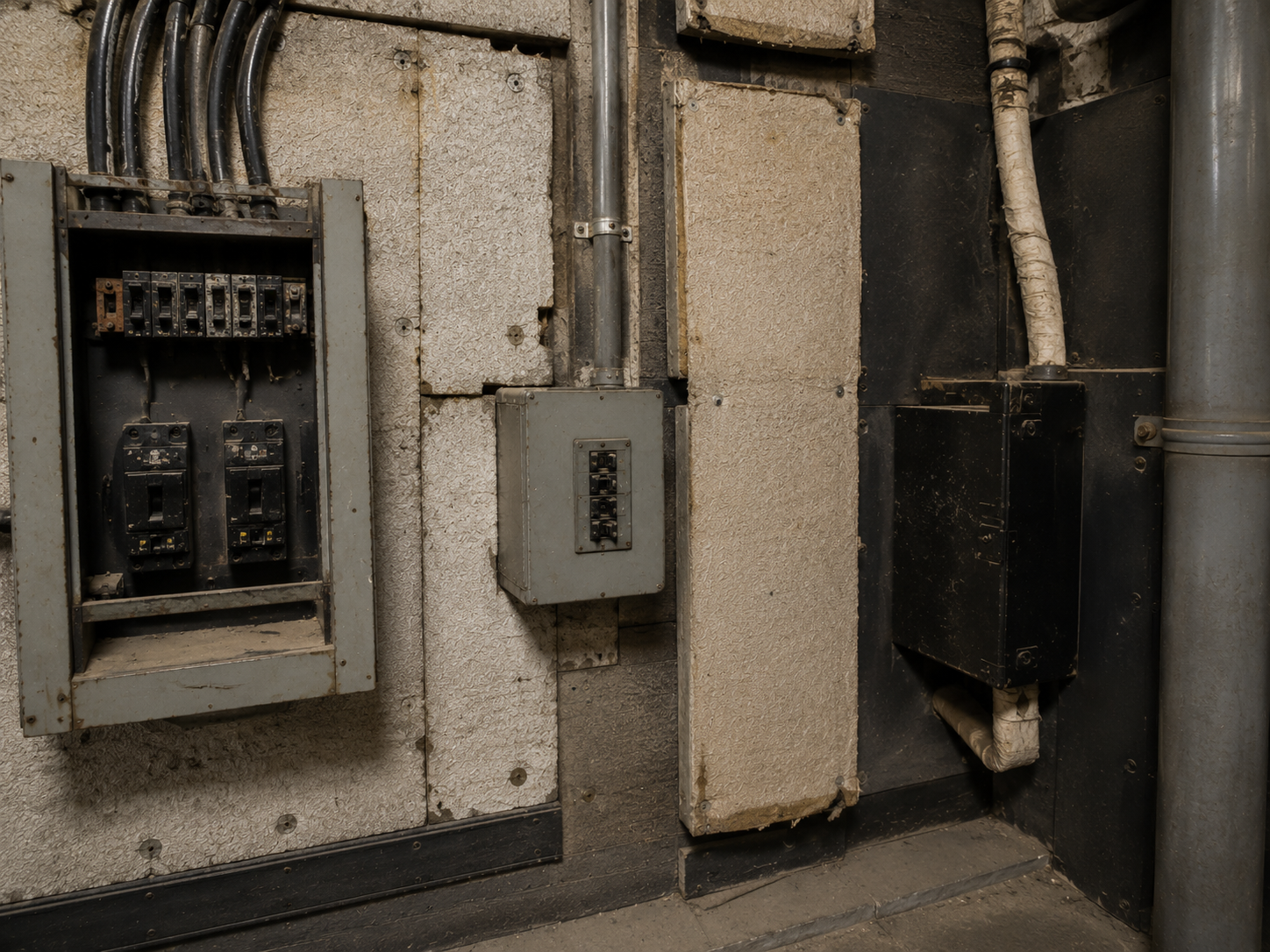 Mechanical brake assembly and electrical fireproofing related materials.